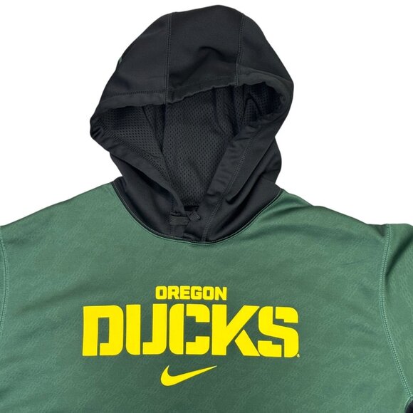 Oregon Ducks Hoodie Mens XL Green Nike Therma Fit Pullover Sweatshirt 27630X - Picture 3 of 13
